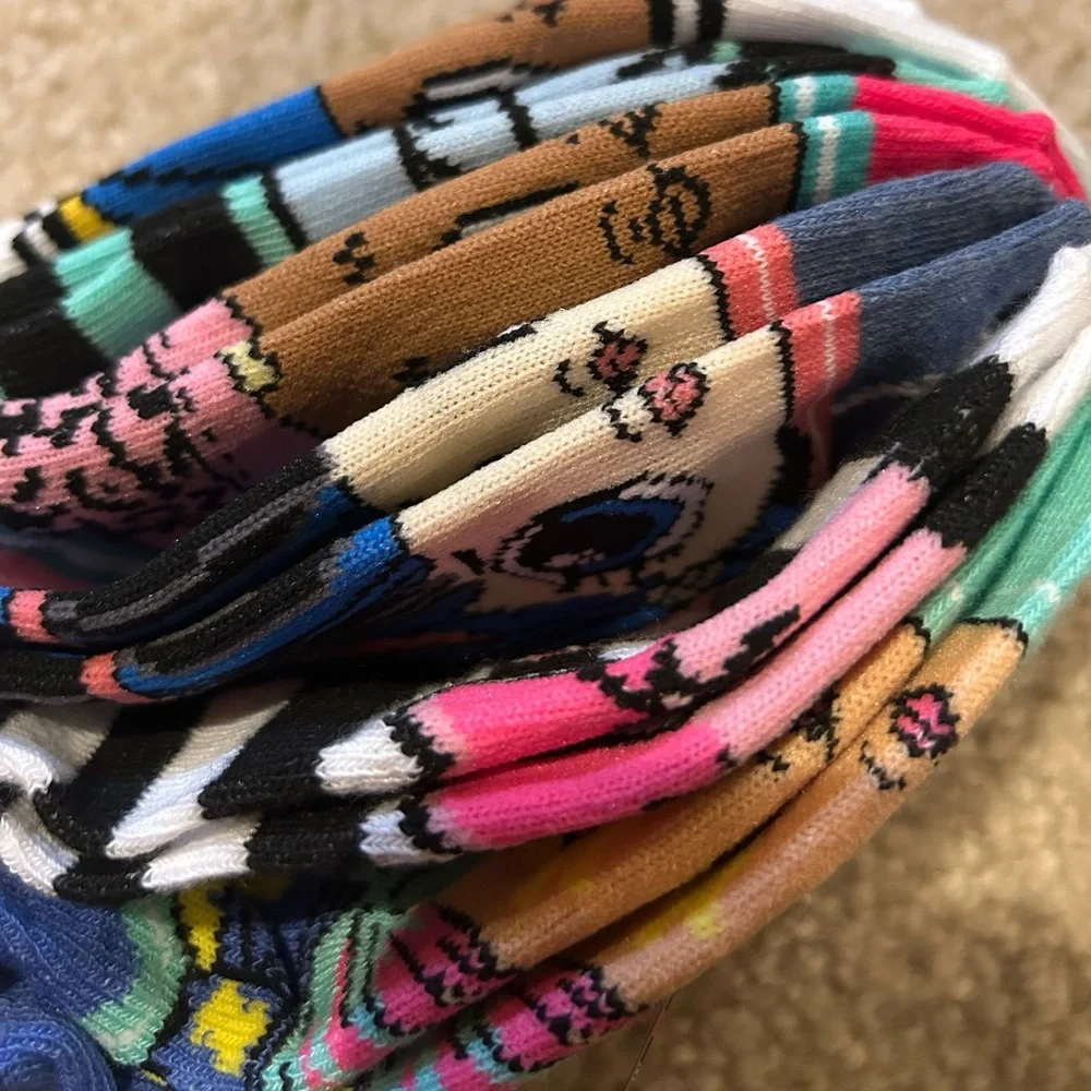 LOL Surprise 6pck Socks big Girls shoe sz 3-10